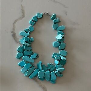 Turquoise Stone Statement Necklace